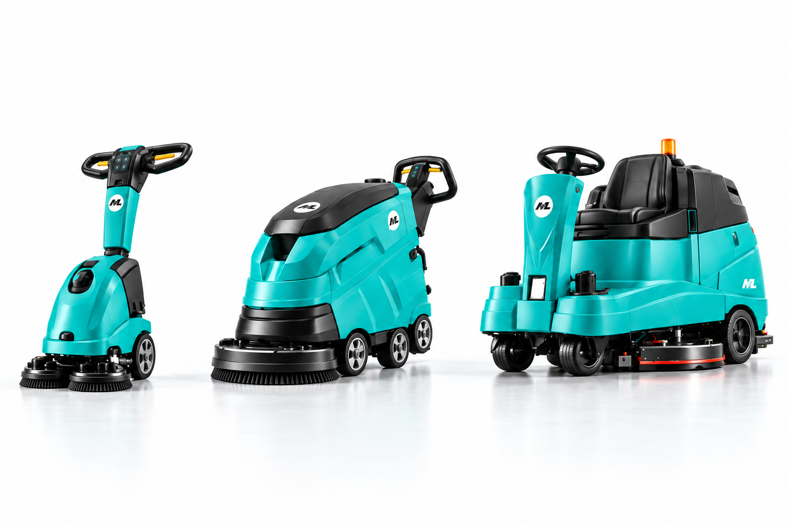 MZL Floor Scrubber Range: Compact, Walk-Behind, and Ride-On Floor Scrubbers